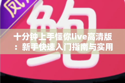 十分钟上手懂你live高清版:新手快速入门指南与实用技巧全解析 十分钟上手懂你live高清版:新手快速入门指南与实用技巧全解析
