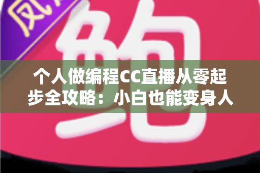 个人做编程CC直播从零起步全攻略：小白也能变身人气技术主播的实战指南