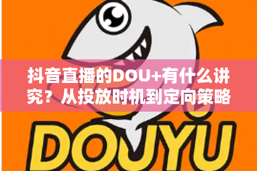 抖音直播的DOU+有什么讲究？从投放时机到定向策略的全攻略详解
