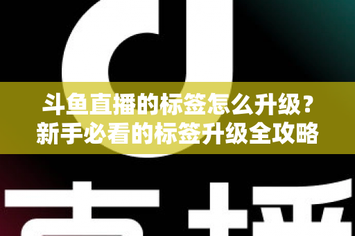 斗鱼直播的标签怎么升级？新手必看的标签升级全攻略与实用技巧解析