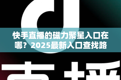 快手直播的磁力聚星入口在哪？2025最新入口查找路径与开通接单全攻略