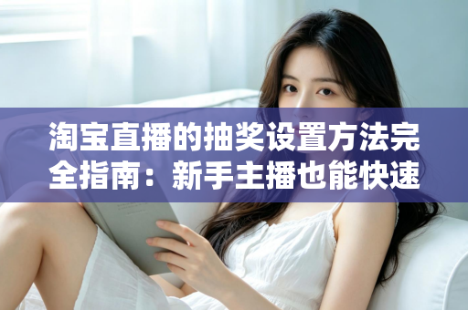 淘宝直播的抽奖设置方法完全指南:新手主播也能快速上手的涨粉留客秘籍 淘宝直播的抽奖设置方法完全指南:新手主播也能快速上手的涨粉留客秘籍