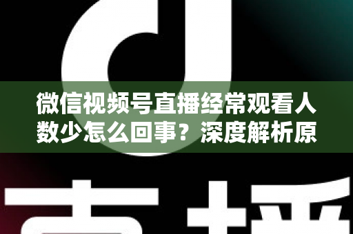 微信视频号直播经常观看人数少怎么回事？深度解析原因与提升观看量的实用指南