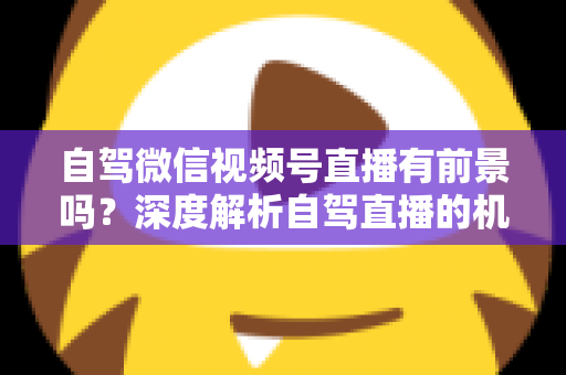 自驾微信视频号直播有前景吗？深度解析自驾直播的机遇、挑战与变现路径