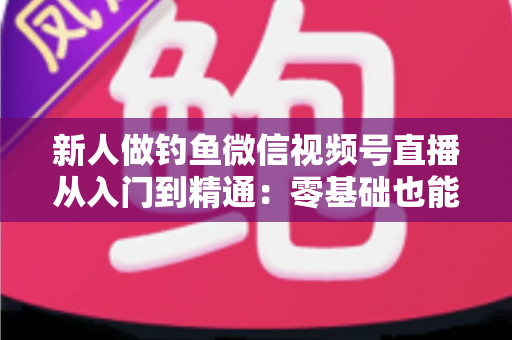 新人做钓鱼微信视频号直播从入门到精通：零基础也能打造高人气钓鱼直播间的实战指南