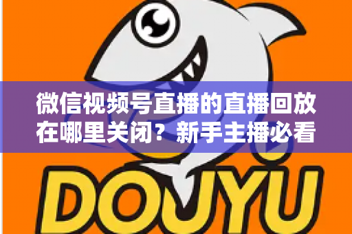 微信视频号直播的直播回放在哪里关闭？新手主播必看的完整操作指南与隐私设置技巧